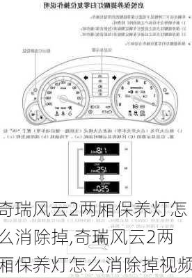 奇瑞风云2两厢保养灯怎么消除掉,奇瑞风云2两厢保养灯怎么消除掉视频