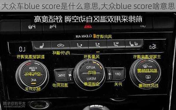 大众车blue score是什么意思,大众blue score啥意思