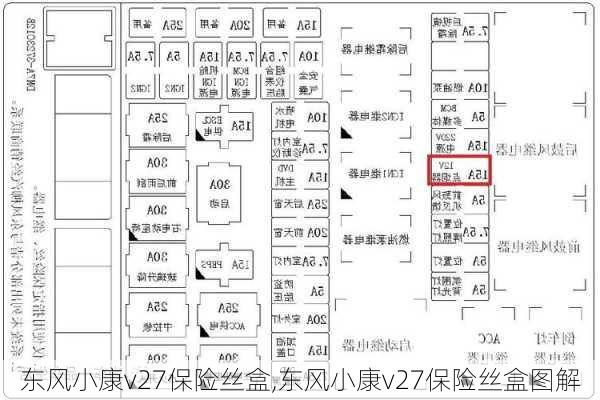 东风小康v27保险丝盒,东风小康v27保险丝盒图解