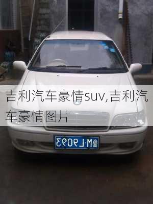 吉利汽车豪情suv,吉利汽车豪情图片