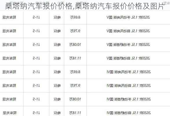 桑塔纳汽车报价价格,桑塔纳汽车报价价格及图片