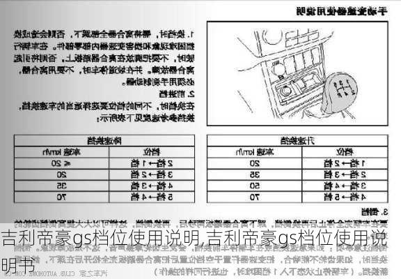 吉利帝豪gs档位使用说明,吉利帝豪gs档位使用说明书