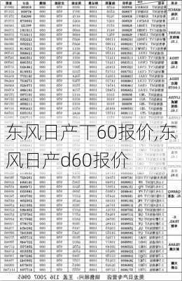 东风日产丅60报价,东风日产d60报价