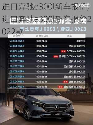 进口奔驰e300l新车报价,进口奔驰e300l新车报价2022款