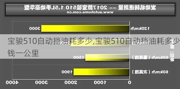 宝骏510自动挡油耗多少,宝骏510自动挡油耗多少钱一公里