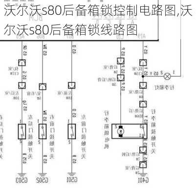 沃尔沃s80后备箱锁控制电路图,沃尔沃s80后备箱锁线路图