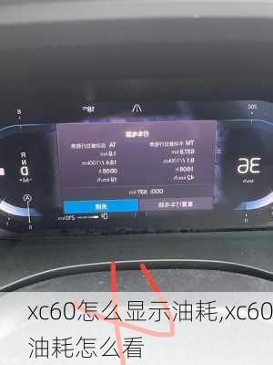 xc60怎么显示油耗,xc60油耗怎么看