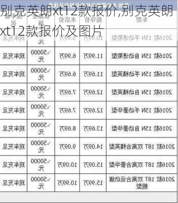 别克英朗xt12款报价,别克英朗xt12款报价及图片