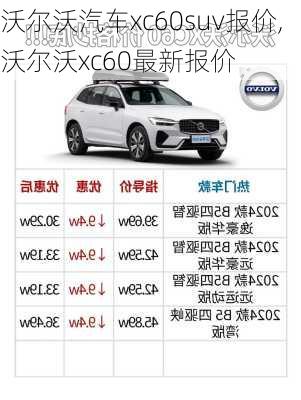 沃尔沃汽车xc60suv报价,沃尔沃xc60最新报价