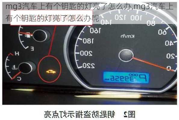 mg3汽车上有个钥匙的灯亮了怎么办,mg3汽车上有个钥匙的灯亮了怎么办呢