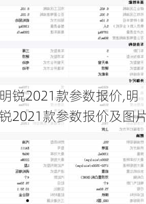 明锐2021款参数报价,明锐2021款参数报价及图片