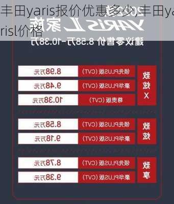 丰田yaris报价优惠多少,丰田yarisl价格
