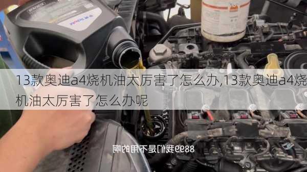 13款奥迪a4烧机油太厉害了怎么办,13款奥迪a4烧机油太厉害了怎么办呢